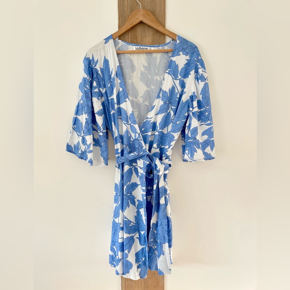 Lusana Mae Mini Wrap Dress